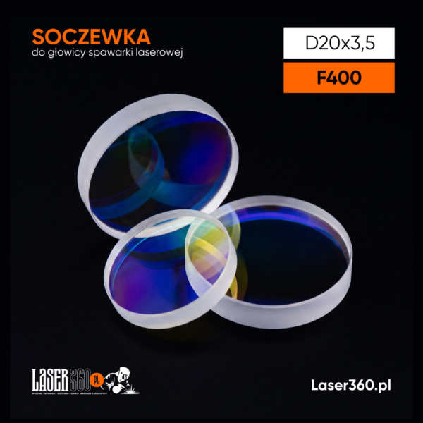 Soczewka do głowicy spawarki laserowej - D20x3.5 F400